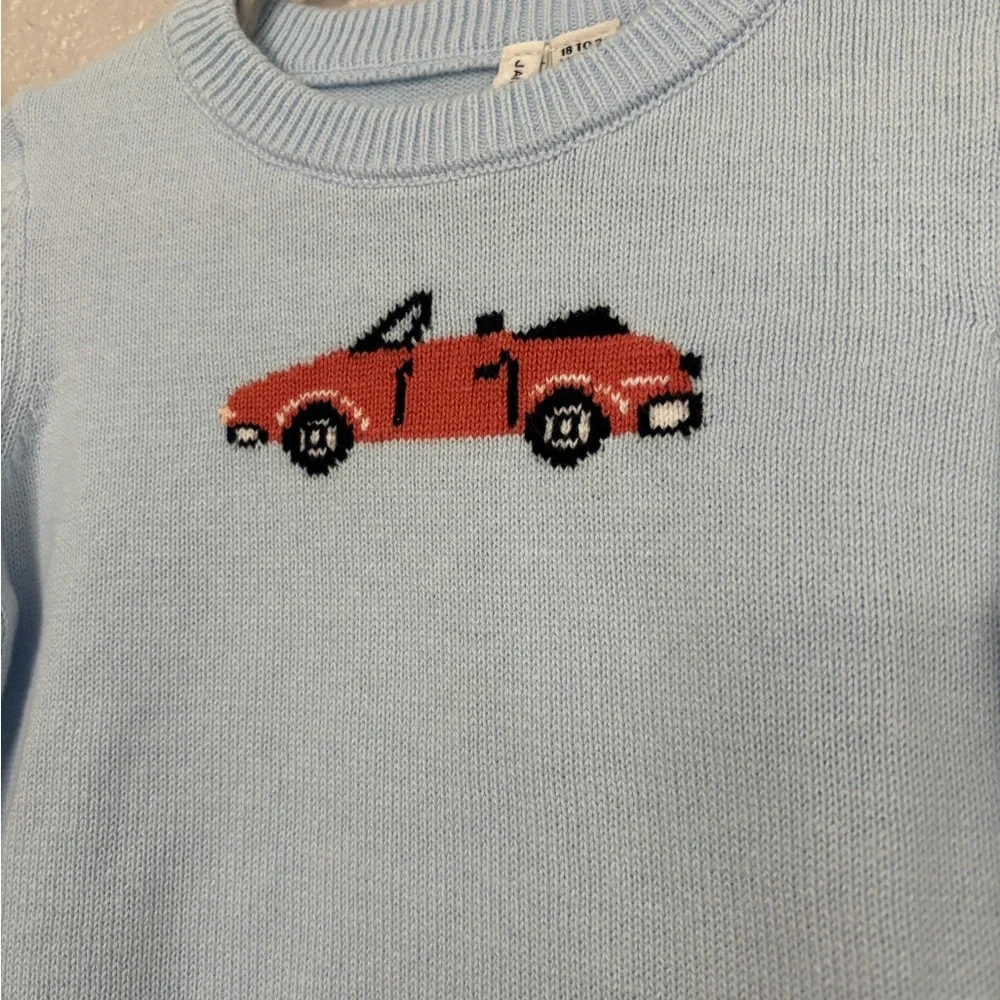 Janie and Jack Baby Car Sweater and Pants Set